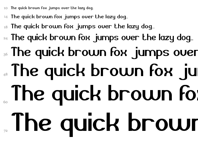 Grand Prix font waterfall